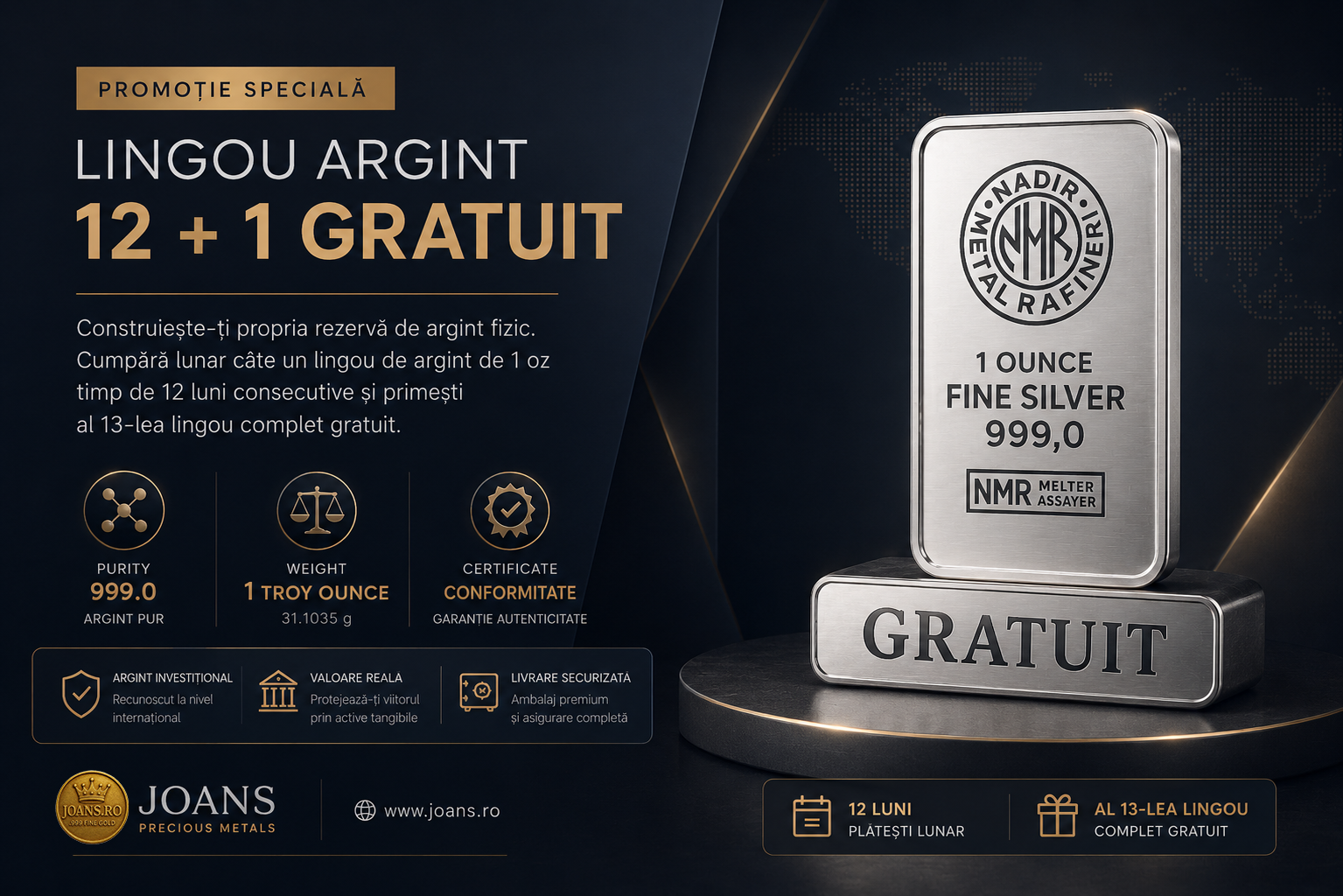 Lingou Argint 12 + 1 Gratuit – Joans.ro