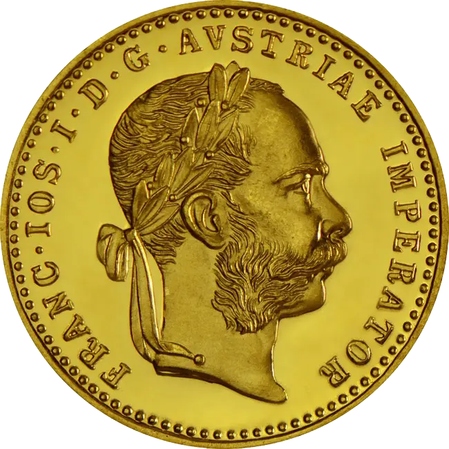 Moneda Aur 1 Ducat Franz Iosif Austria Restrike (Nou)